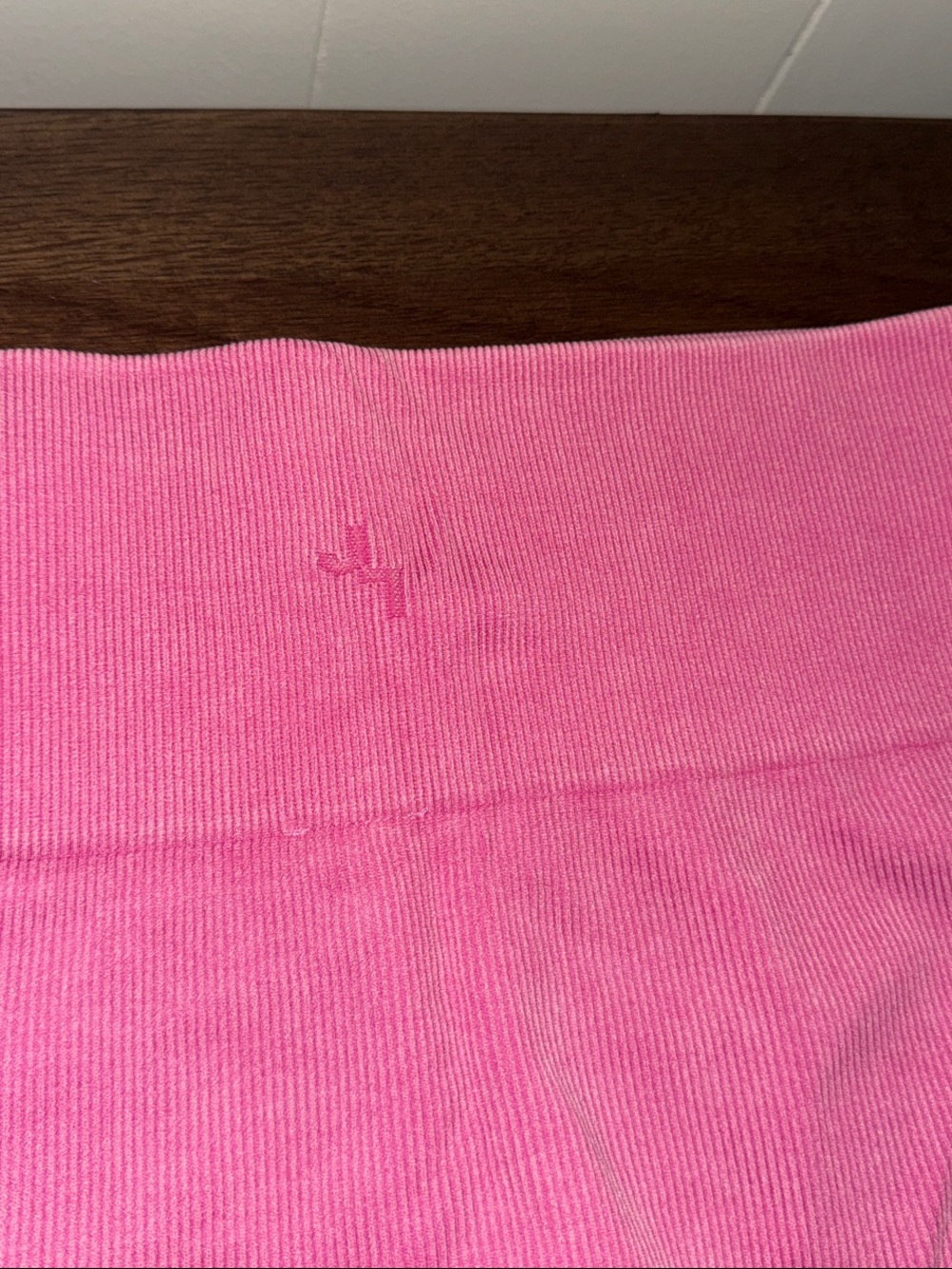 JoyLab Pink Ribbed Bike Shorts - Picture 2 of 3